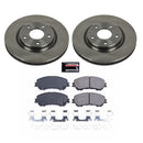 PowerStop OE Stock Replacement Low-Dust Ceramic Brake Pad and Rotor Kit