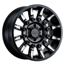 20x9 Black Rhino Mission Matte Black with Machined Tinted Spokes 5x127 ET-18.00 CB71.60