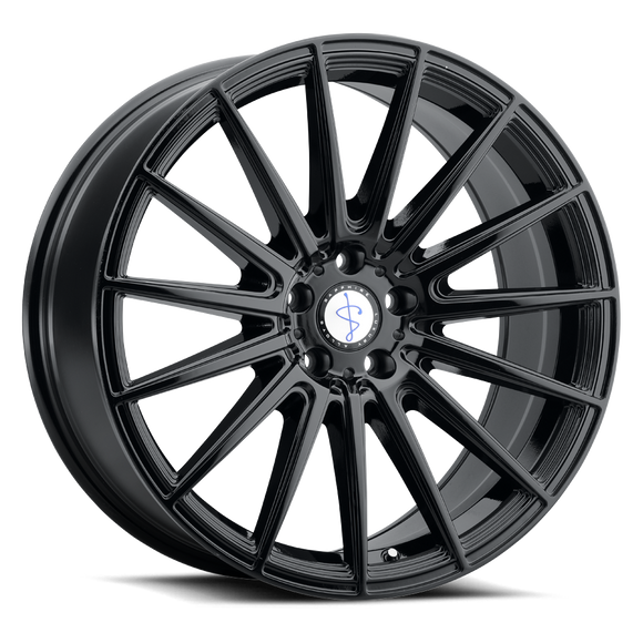 20x9 Sapphire Luxury Alloys SX03-03 Gloss Black 5x112 ET35 CB66.56 Wheel Rim