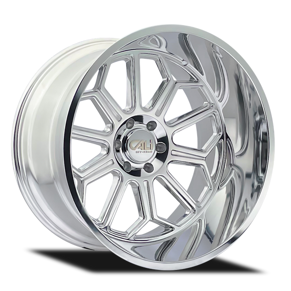 20x10 Cali Off-Road Auburn Polished 6x135 ET-25 CB87.1 Wheel Rim
