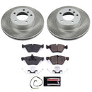 PowerStop Semi-Coated Rotor and Low-Dust Ceramic Brake Pad Kit