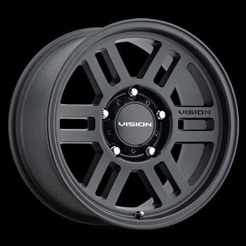 Vision 355 Overland Satin Black 16X6.5 6x130 ET45 wheel