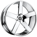 22x9.5 DUB Baller Chrome Wheel/Rim 5x127 5-127 22-9.5-3