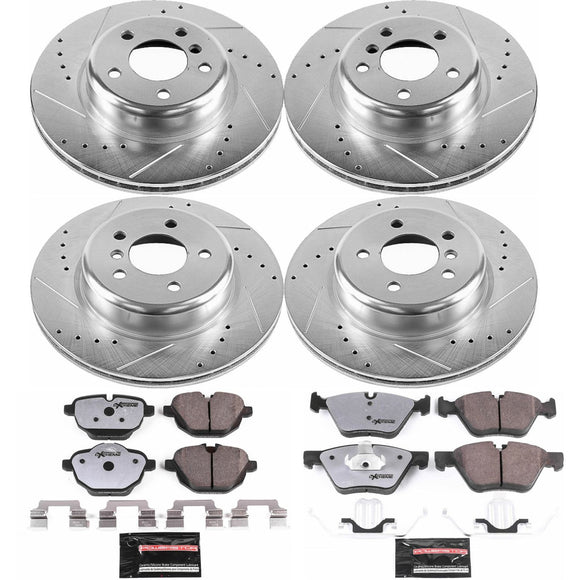 PowerStop Z26 Street Performance Ceramic Brake Pad and Drilled & Slotted Rotor K
