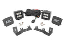 Rough Country LED Ditch Light Kit 2" Black For Chevy GMC 1500 14-18