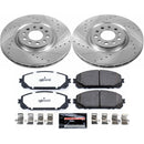 PowerStop Z36 Carbon-Fiber Ceramic Brake Pad with Drilled and Slotted Rotor Kit
