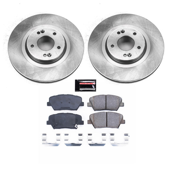 PowerStop OE Stock Replacement Low-Dust Ceramic Brake Pad and Rotor Kit