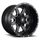 20X12 Fuel D538 Maverick Matte Black Milled 6X135/6X139.7 ET-44 wheel/rim