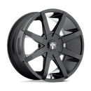 20X8.5 DUB 1PC S110 Push Gloss Black 6X120 6X132 ET35 Wheel Rim-2