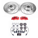 PowerStop Z26 Street Performance Ceramic Brake Pad, Drilled Slotted Rotor, and C