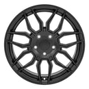 18" Replica Wheel CV03C Fits Chevrolet C7 Corvette 18x8.5 Satin Black Wheel