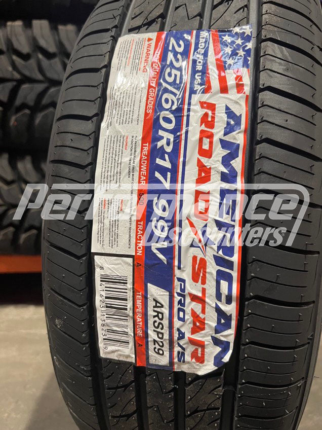 American Roadstar Pro A/S Tire(s) 225/60R17 99V SL BSW 225 60 17 2256017