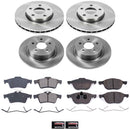 PowerStop OE Stock Replacement Low-Dust Ceramic Brake Pad and Rotor Kit
