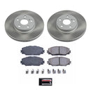 PowerStop Semi-Coated Rotor and Low-Dust Ceramic Brake Pad Kit