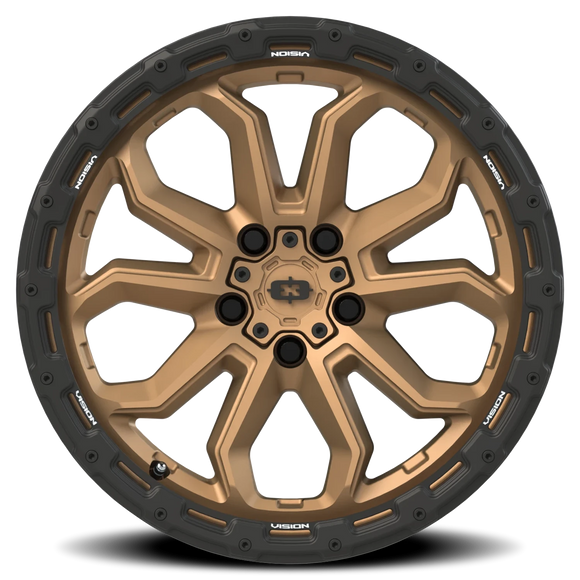 17x8 Vision 405 Korupt Satin Bronze 5x120 ET30 Wheel Rim