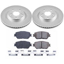 PowerStop Genuine Geomet Coated Rotor and Low-Dust Ceramic Brake Pad Kit