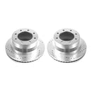 PowerStop Evolution Drilled Slotted Rotors Pair Rear For Chevrolet Eess 4500