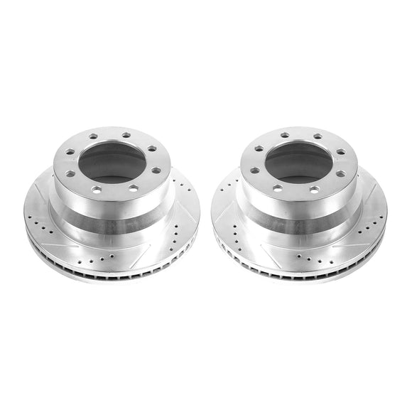 PowerStop Evolution Drilled Slotted Rotors Pair Rear For Chevrolet Eess 4500