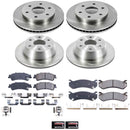 PowerStop OE Stock Replacement Low-Dust Ceramic Brake Pad and Rotor Kit