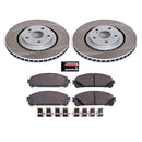 PowerStop Semi-Coated Rotor and Low-Dust Ceramic Brake Pad Kit