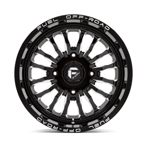 20x7 Fuel Off-Road D821 Arc UTV Gloss Black Milled 4x137 ET13 CB110.1 Wheel Rim