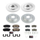 PowerStop Genuine Geomet Coated Rotor and Low-Dust Ceramic Brake Pad Kit