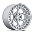 17x9 Fuel Off-Road FC873 Charger Gloss Silver W/ Machined Face 5x127 ET1 Wheel