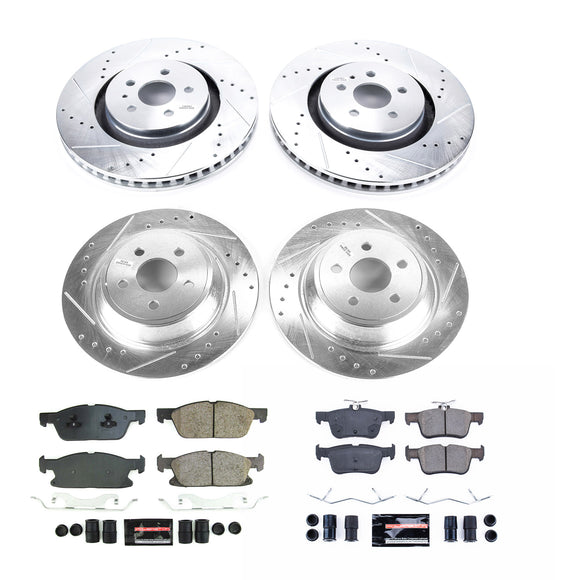 PowerStop Z23 Daily Driver Carbon-Fiber Ceramic Brake Pad and Drilled & Slotted