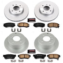 PowerStop Genuine Geomet Coated Rotor and Low-Dust Ceramic Brake Pad Kit