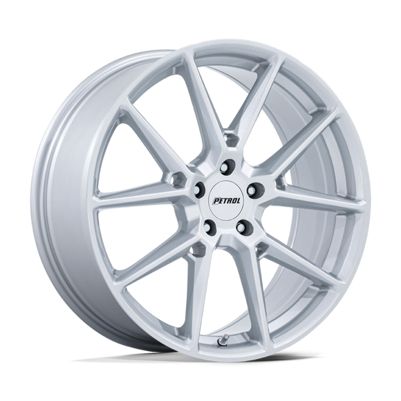 19x8 Petrol PE002 P1E Gloss Silver 5x108 ET40 CB72.56 Wheel Rim