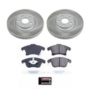 PowerStop Semi-Coated Rotor and Low-Dust Ceramic Brake Pad Kit