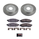 PowerStop Semi-Coated Rotor and Low-Dust Ceramic Brake Pad Kit