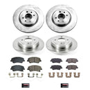 PowerStop OE Stock Replacement Low-Dust Ceramic Brake Pad and Rotor Kit