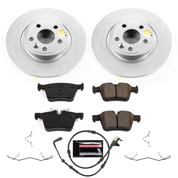 PowerStop Genuine Geomet Coated Rotor and Carbon-Fiber Ceramic Brake Pad Kit