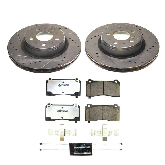 PowerStop Z26 Street Performance Ceramic Brake Pad and Drilled & Slotted Rotor K