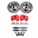 PowerStop Z23 Daily Driver Carbon-Fiber Ceramic Pads Drilled & Slotted Rotor & C