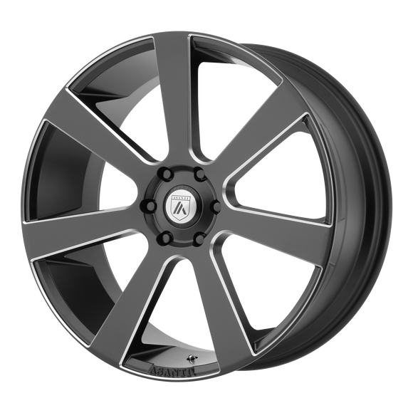 22X9 Asanti Black Apollo Satin Black Milled Wheel/Rim 5x120 ET35