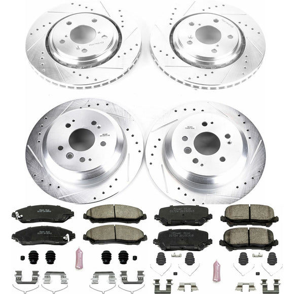 PowerStop Z23 Daily Driver Carbon-Fiber Ceramic Brake Pad and Drilled & Slotted