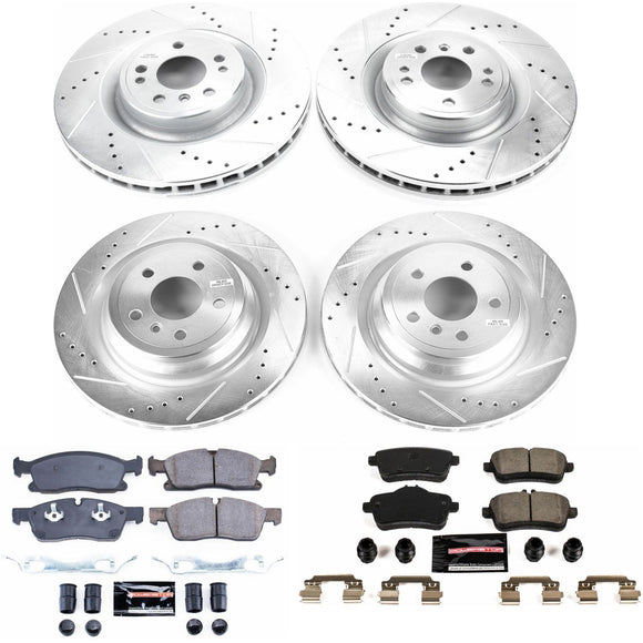 PowerStop Z23 Daily Driver Carbon-Fiber Ceramic Brake Pad and Drilled & Slotted