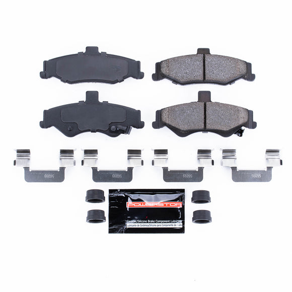 PowerStop Z23 Evolution Sport Carbon-Fiber Brake Pads With Hardware