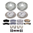 PowerStop Semi-Coated Rotor and Low-Dust Ceramic Brake Pad Kit