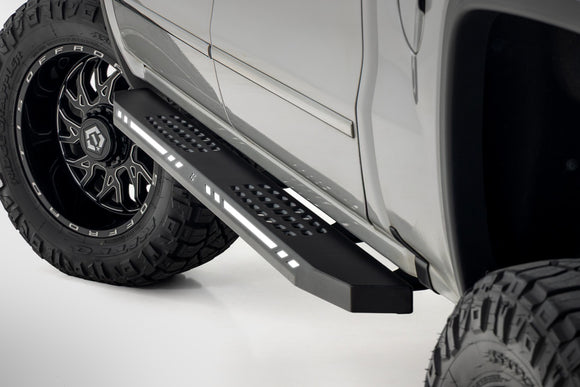 Rough Country AC2 Running Boards Amber White for 07-18 Chevy GMC 1500 Crew Cab