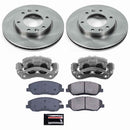 PowerStop OE Stock Replacement Low-Dust Ceramic Brake Pad, Rotor and Caliper Kit