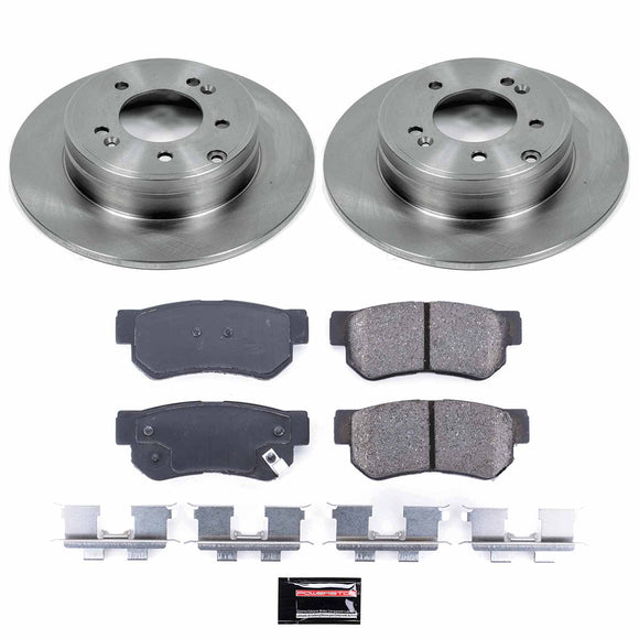 PowerStop OE Stock Replacement Low-Dust Ceramic Brake Pad and Rotor Kit