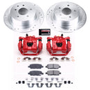 PowerStop Z23 Daily Driver Carbon-Fiber Ceramic Pads Drilled & Slotted Rotor & C