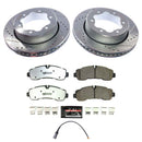 PowerStop Z36 Carbon-Fiber Ceramic Brake Pad with Drilled and Slotted Rotor Kit
