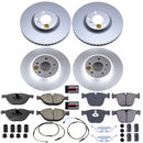 PowerStop Genuine Geomet Coated Rotor and Carbon-Fiber Ceramic Brake Pad Kit