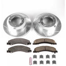 PowerStop Z36 Carbon-Fiber Ceramic Brake Pad with Drilled and Slotted Rotor Kit