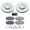 PowerStop Genuine Geomet Coated Rotor and Low-Dust Ceramic Brake Pad Kit