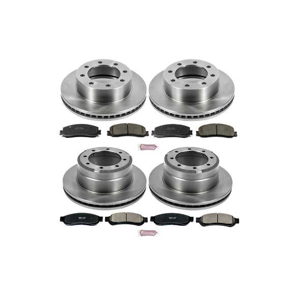 PowerStop OE Stock Replacement Low-Dust Ceramic Brake Pad and Rotor Kit
